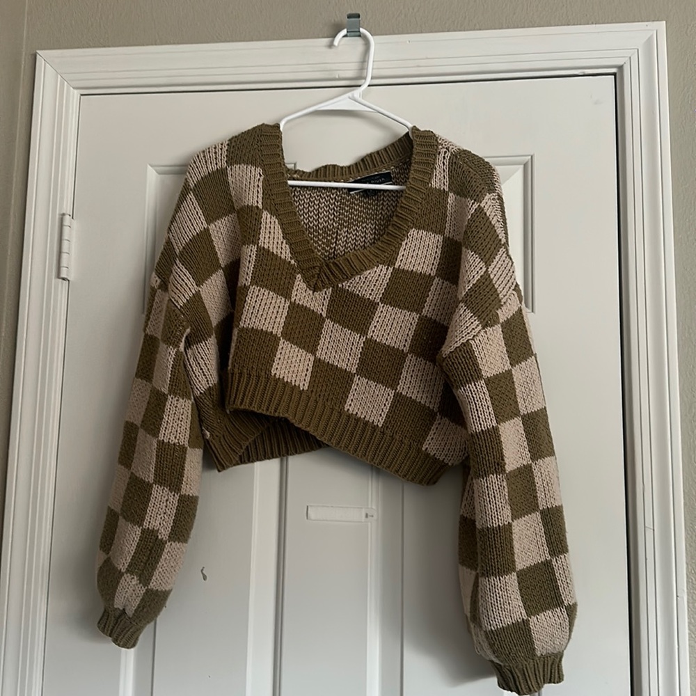 Chunky knit asymmetrical sweater
